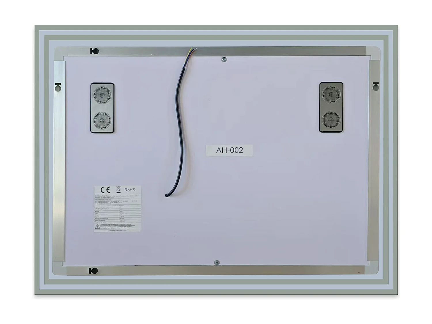 Miroir lumineux grossissant 3x, l.100 x H.60 cm, Miroir de Salle de Bain LED avec Bluetooth + 3 Couleurs + Anti-buée, Mural Miroir éclairé