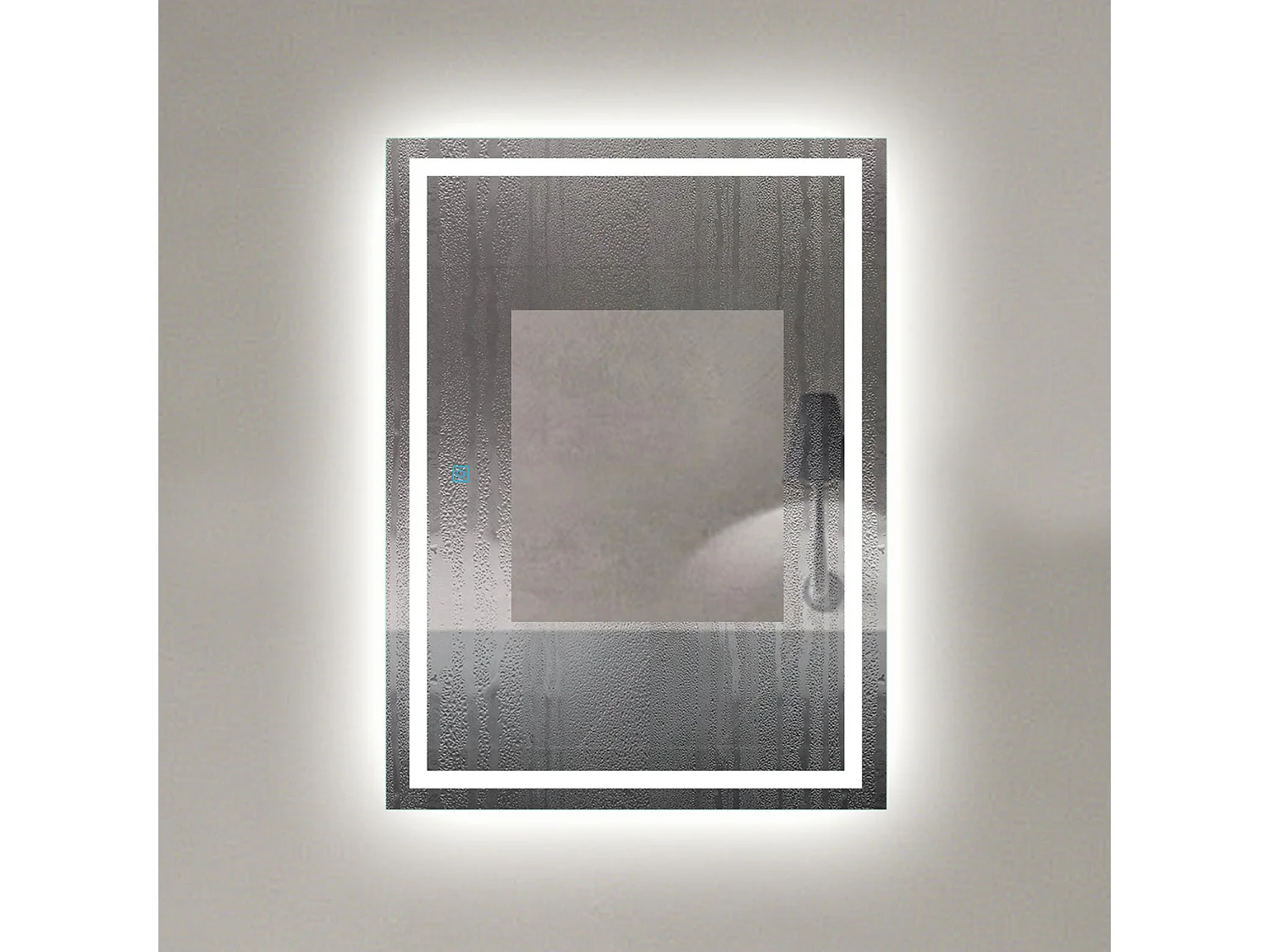 Aica Miroir Led Anti-buée 160x70cm Miroir De Salle De Bain Modèle Classique