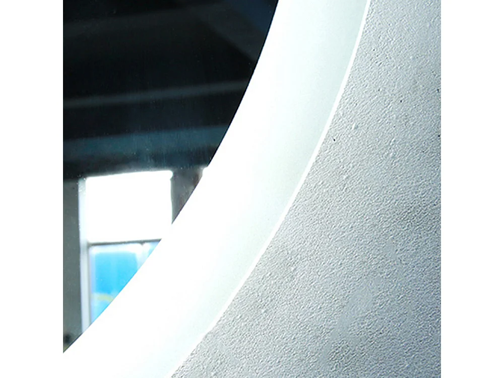 Aica Miroir lumineux rond, Diam.60 cm, Miroir LED avec antibuée