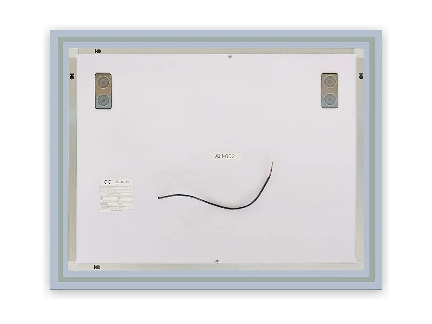 Aica Miroir Lumineux avec Bluetooth 120 x 70cm, 3 Couleurs + Dimmable + Anti-buée + grossissant 3x，Mural Miroir Salle de Bain