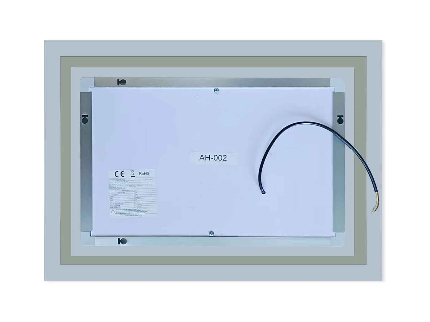 Aica Miroir Led Anti-buée 110x70cm Miroir De Salle De Bain Modèle Classique