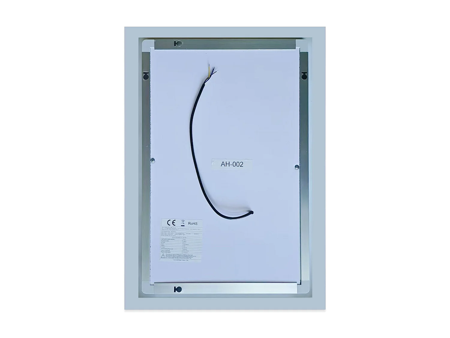 Miroir lumineux 80x60cm avec Anti-buée + Dimmable, Mural Miroir salle de bain