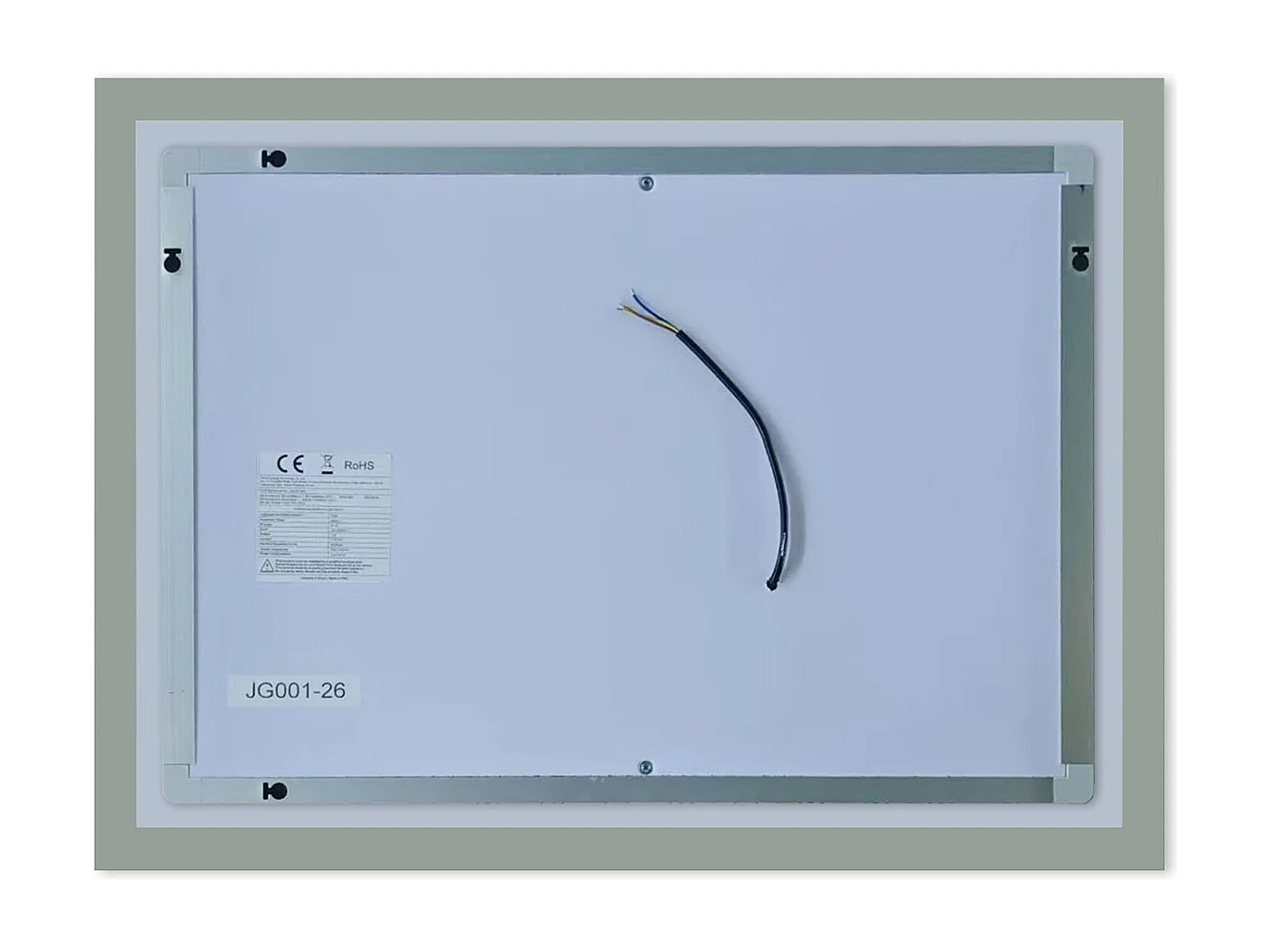 Miroir lumineux l.120 x H.70cm avec Anti-buée + 3 Couleurs + Dimmable, Mural Miroir Lumineux - Aica