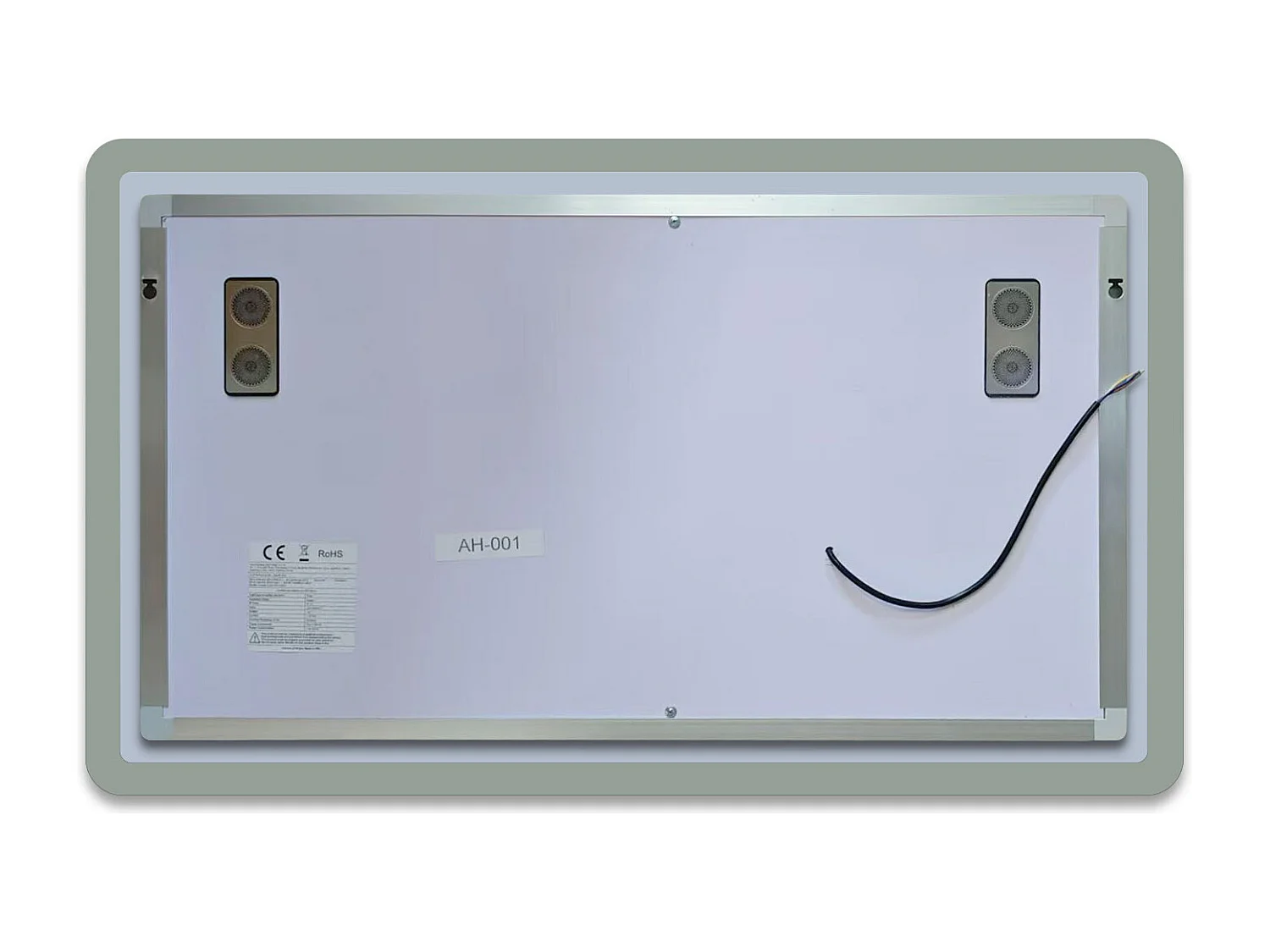 Aica Miroir Lumineux à LED Réglable Intelligent 140x80cm, Miroir de salle de bain avec éclairage intégré + antibuée + Miroir grossissant + Bluetooth