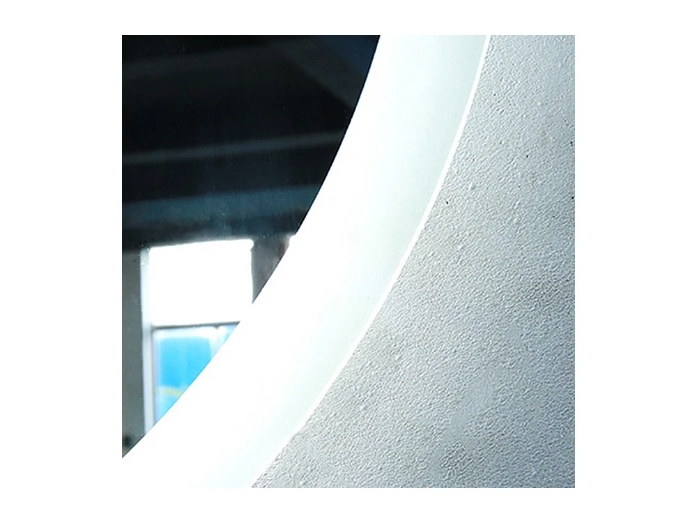 Aica Miroir lumineux rond, l.100 x H.100 cm, Miroir LED avec antibuée