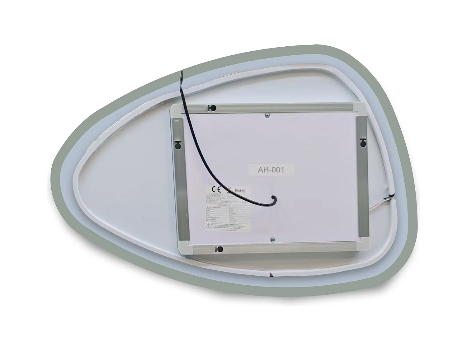 Miroir lumineux 120x80cm avec 3 Couleurs + Dimmable + Anti-buée