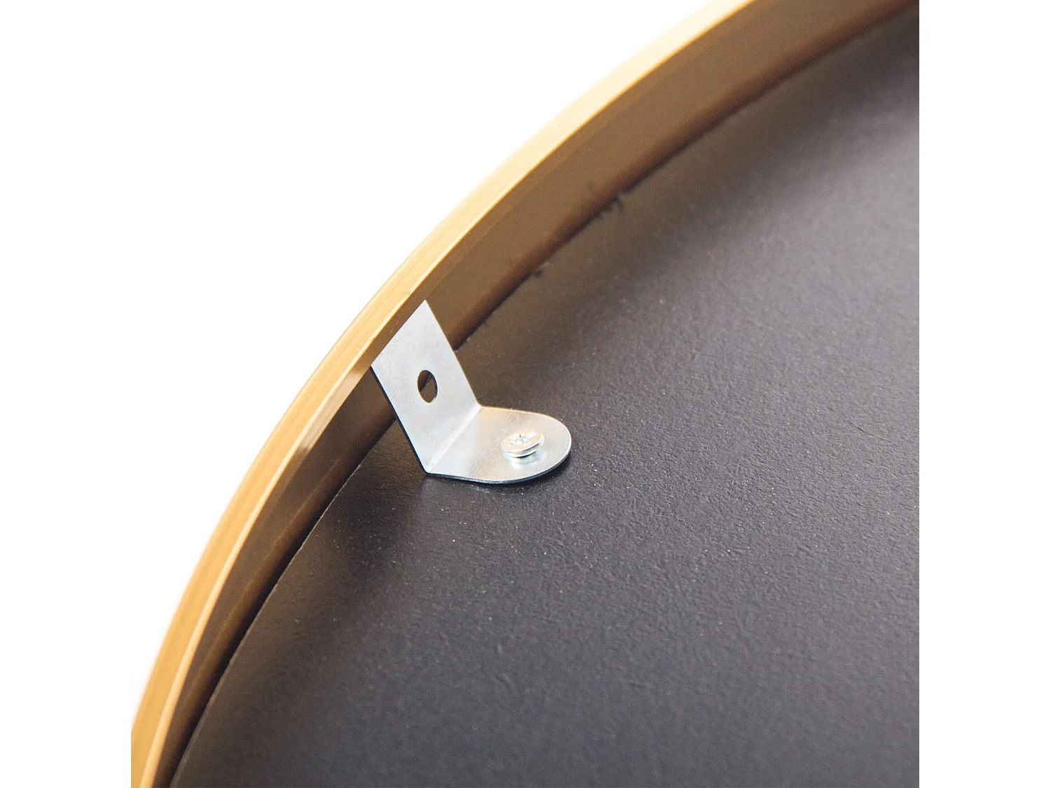 Espelho de corpo inteiro - 165 x 60 cm - Moldura em metal - Arqueado - para sala de estar ou closet - Dourado