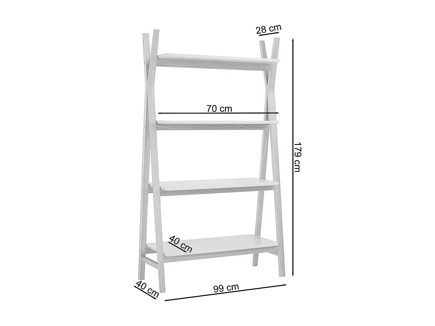 Anton|Bibliothèque en chêne blanc