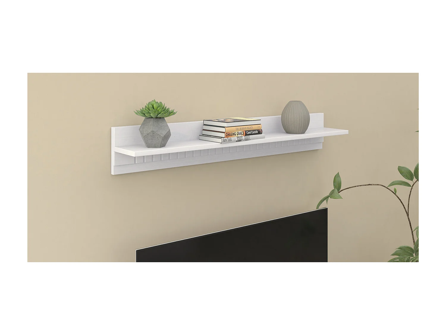 Lisa|Etagère 90 cm en pin blanc