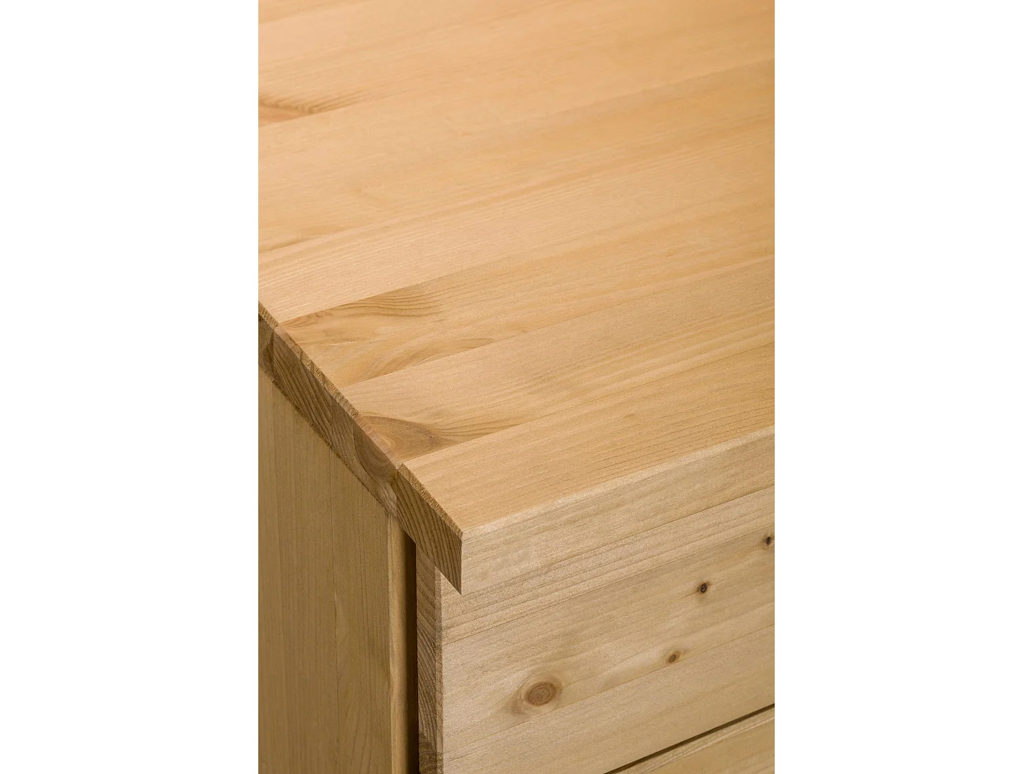 Alby | Meuble de cuisine à trois tiroirs en bois de pin