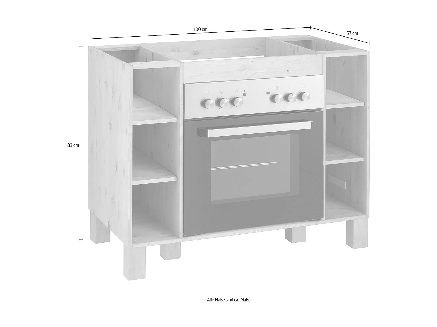 Oslo|Armoire pour le four