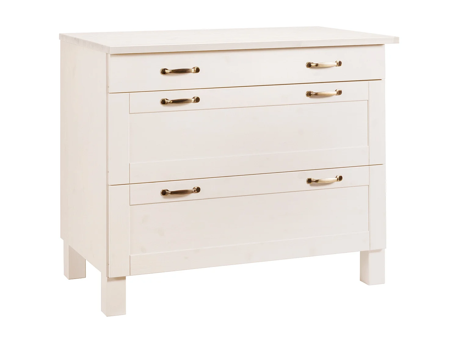 Alby | Malle en bois de pin avec rangement 60 cm