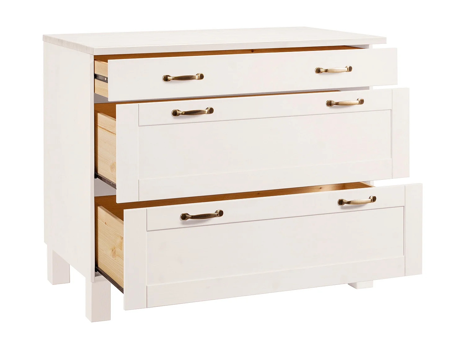 Alby | Malle en bois de pin avec rangement 60 cm