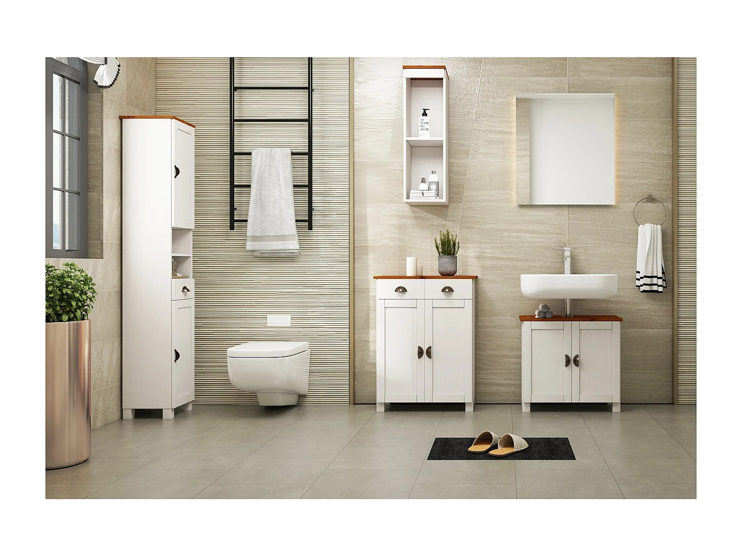 Toscana|Armoire étroite