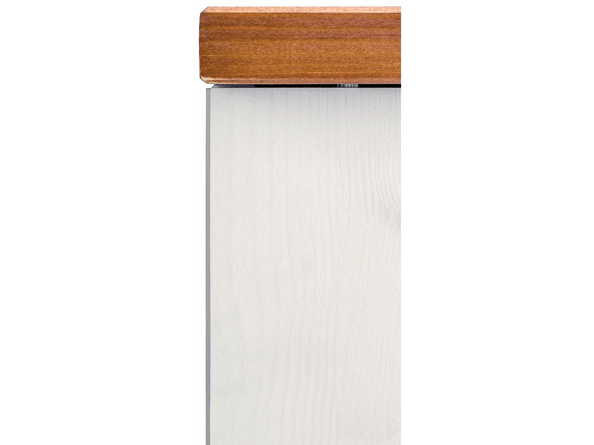 Alby | 60 cm Meuble de cuisine en pin avec une porte et quatre tiroirs