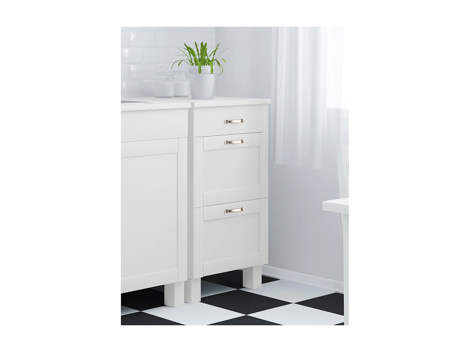 Alby | Malle en bois de pin avec rangement