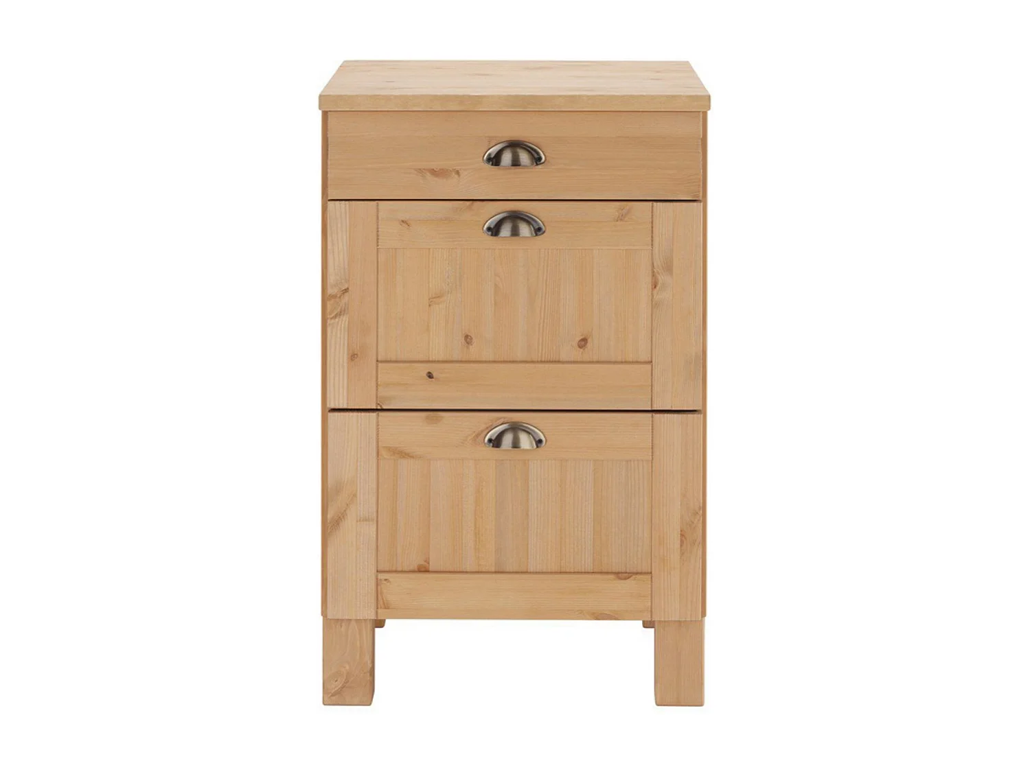 Toscana | Meuble de cuisine à trois tiroirs en bois de pin 60 cm