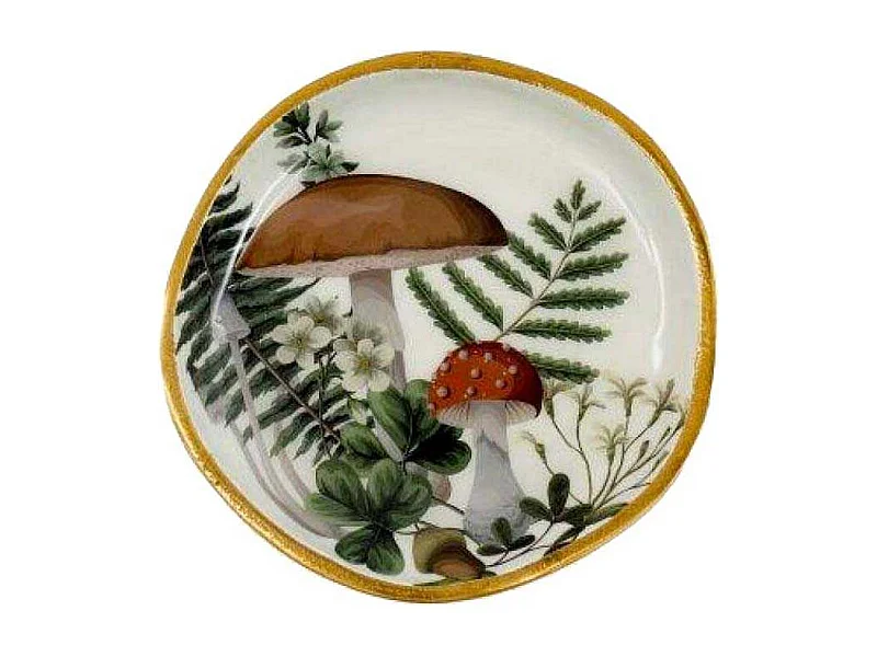 Vide poche en métal 15 cm Champignons