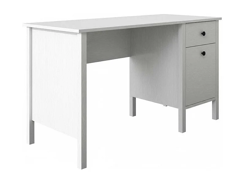 Bureau avec rangements en aggloméré Frannie 1 placard et 1 tiroir