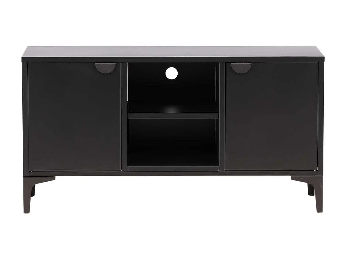 Meuble TV en métal noir Piring
