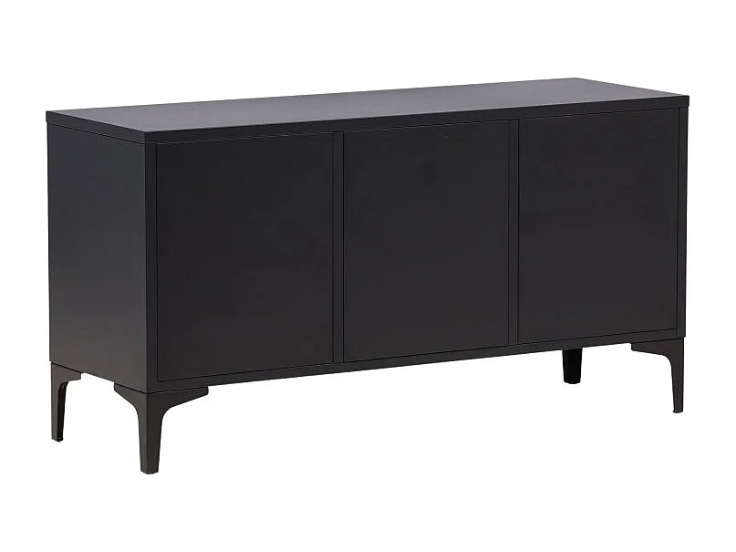 Meuble TV 2 Portes "Piring" 120cm Noir
