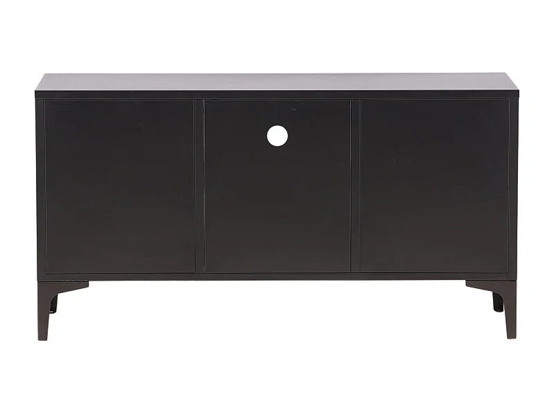 Meuble TV 2 Portes "Piring" 120cm Noir