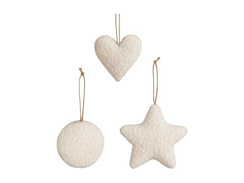 Ensemble de 3 décorations à suspendre Lu Set