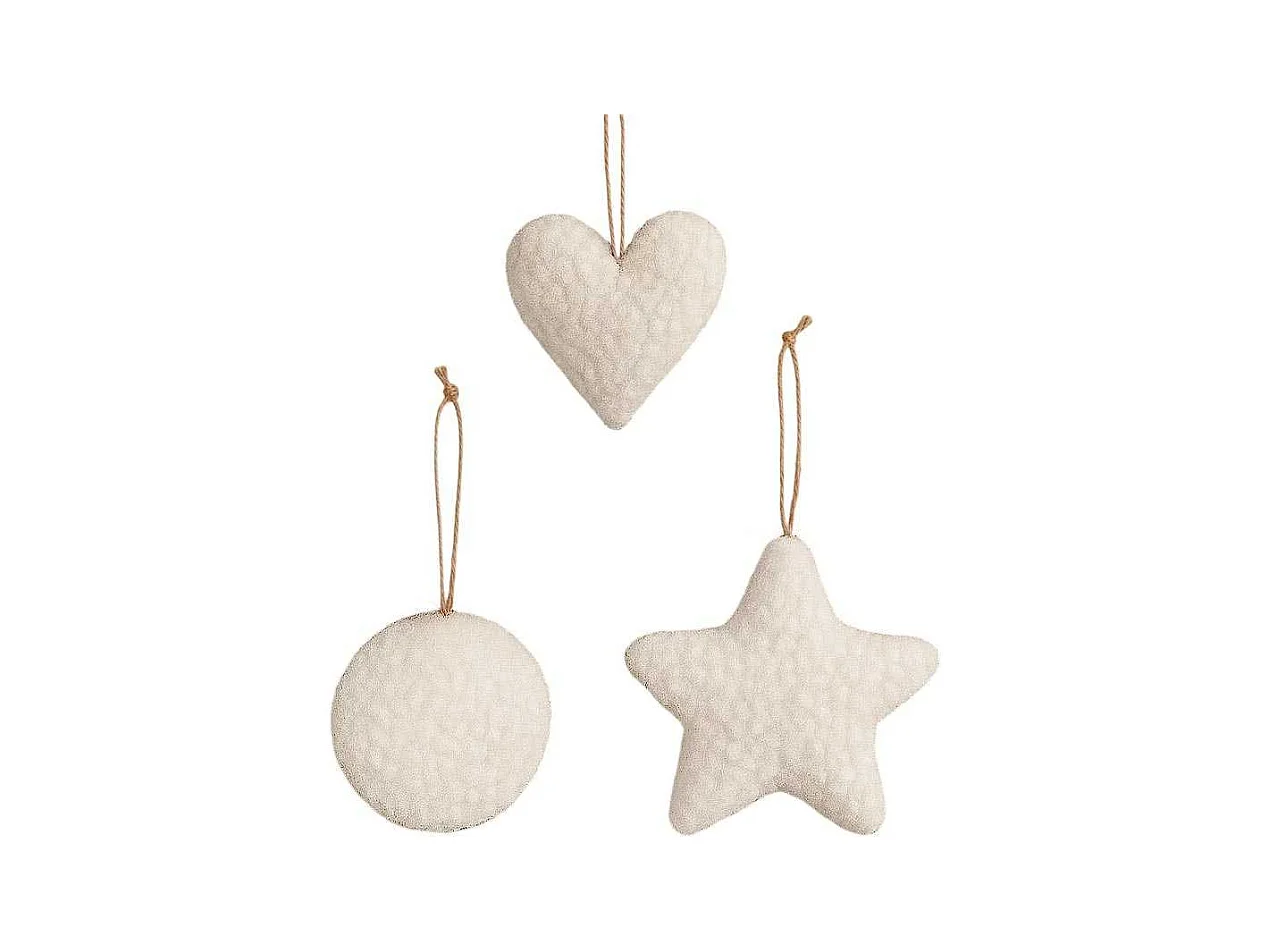 Ensemble de 3 décorations à suspendre Lu Set