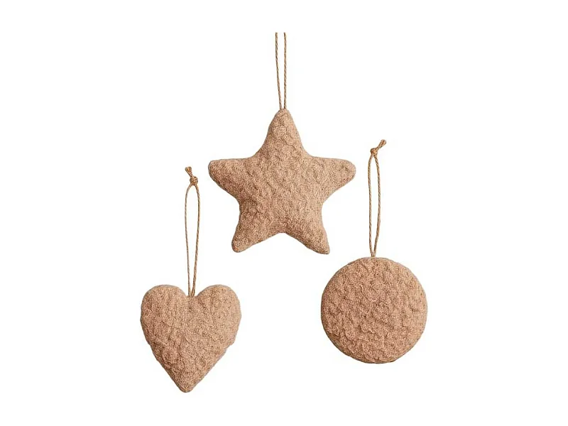 Ensemble de 3 décorations à suspendre Lu Set