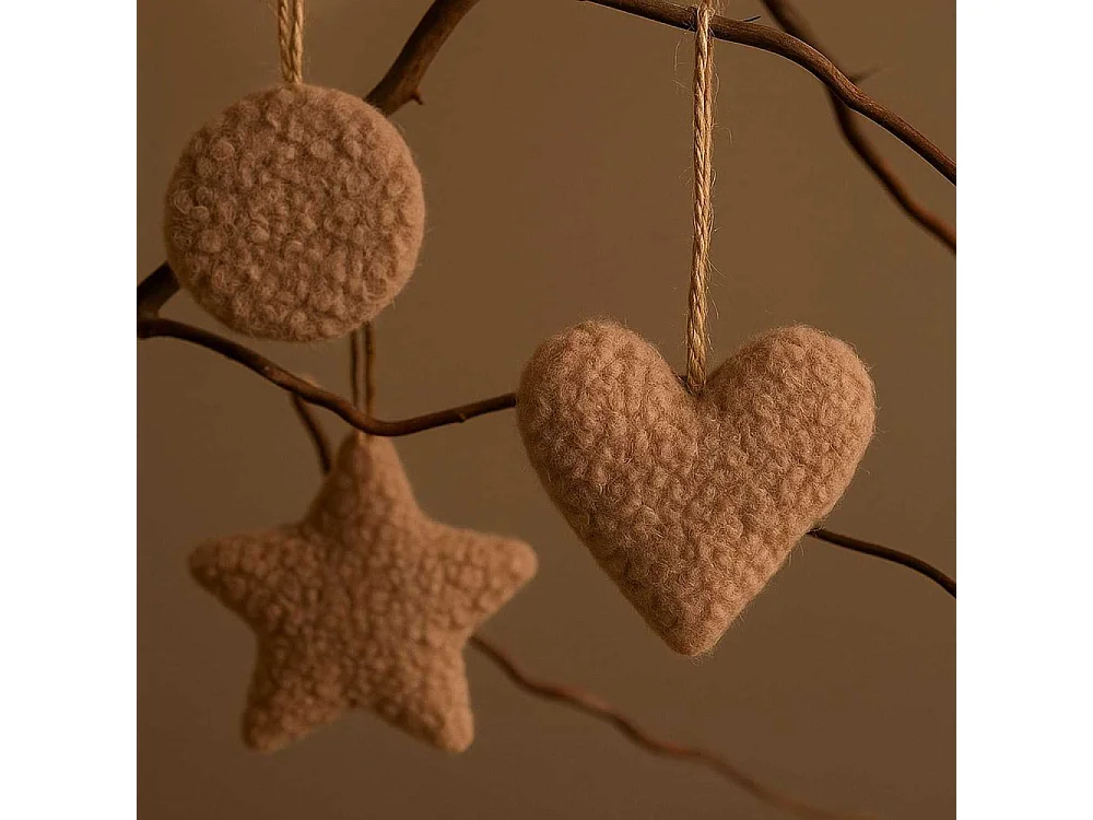 Ensemble de 3 décorations à suspendre Lu Set