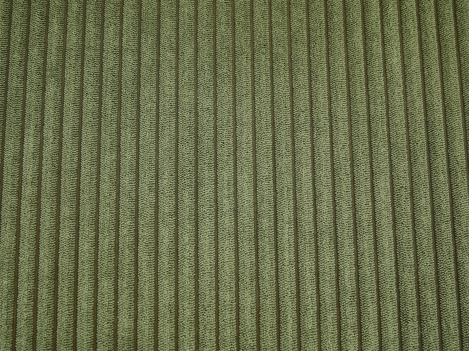 Canapé 2 places convertible en velours côtelé vert kaki MIRTO