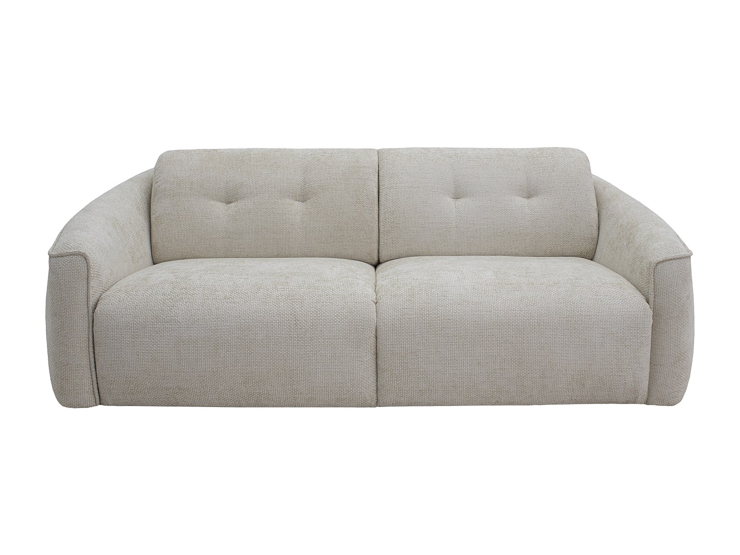 4-seters konvertibel sofa i beige teksturert stoff - Soveplass 160 cm - 16 cm hukommelseskum-madrass ASUFA