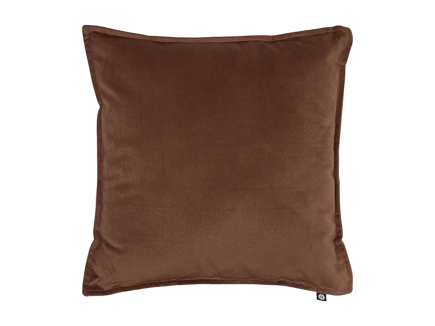 Lot de 2 coussins déhoussables en polyester coloris marron - Longueur 45 x largeur 6 x Hauteur 45 cm