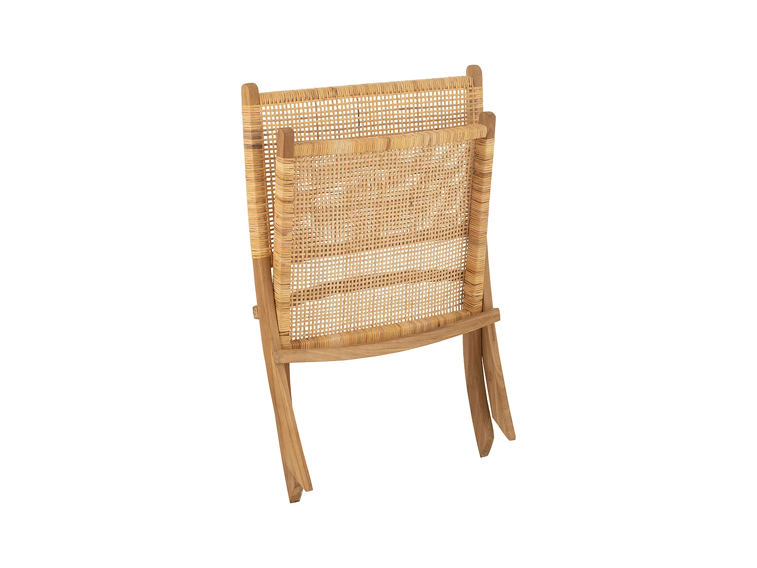 Fauteuil Pliant en Teck "Moises" 78cm Naturel