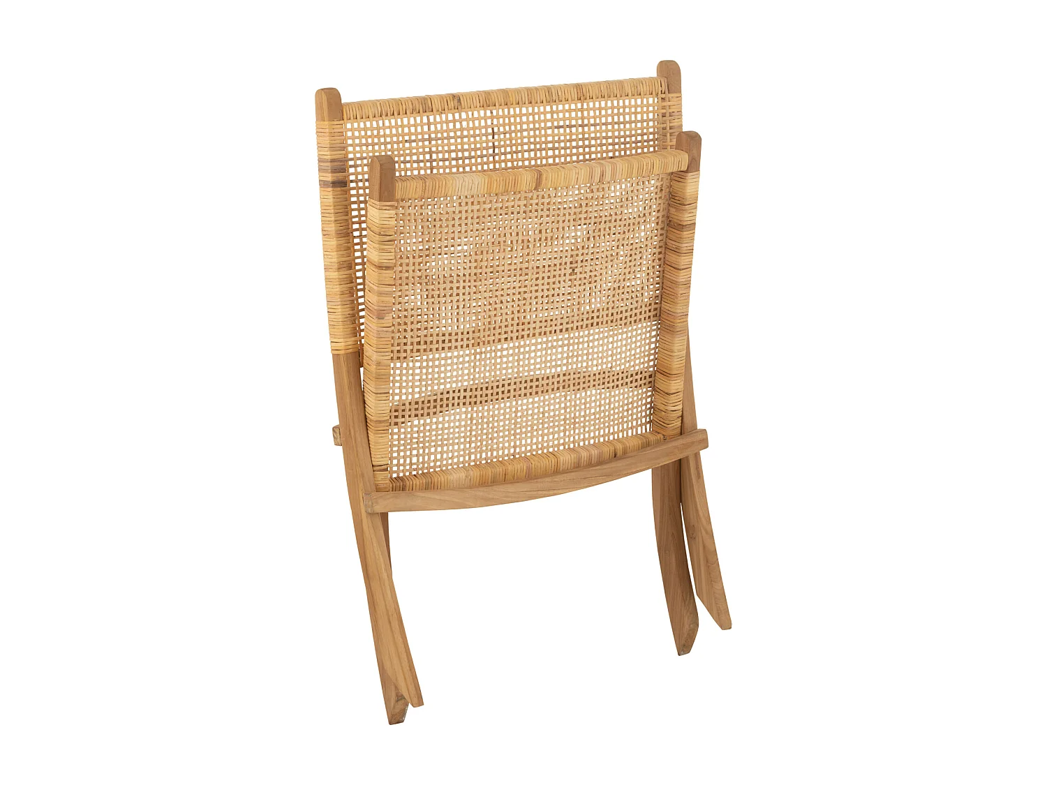 Fauteuil Pliant en Teck "Moises" 78cm Naturel