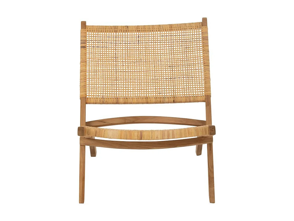 Fauteuil Pliant en Teck "Moises" 78cm Naturel