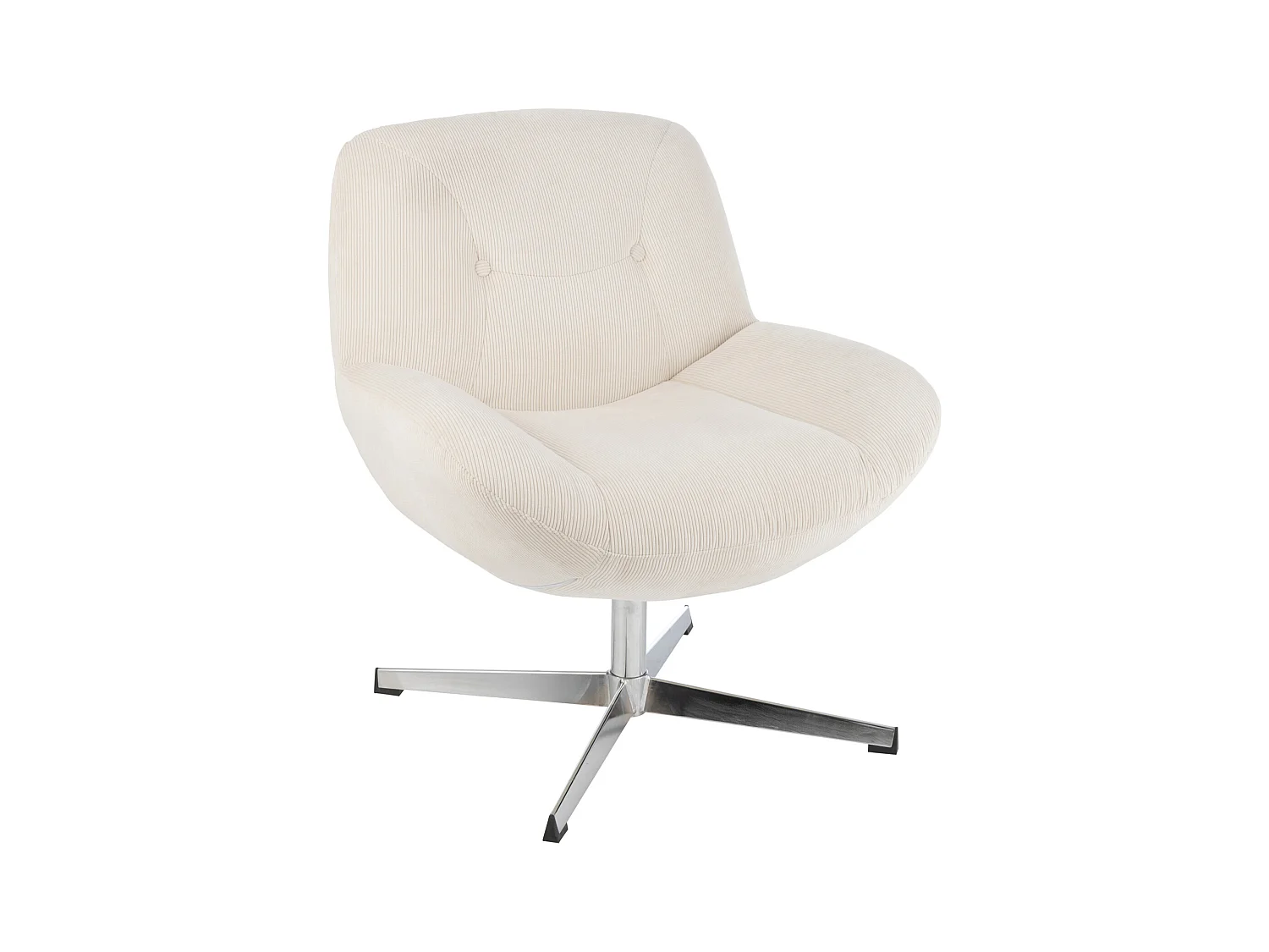 Fauteuil Lounge "Chill" 79cm Crème