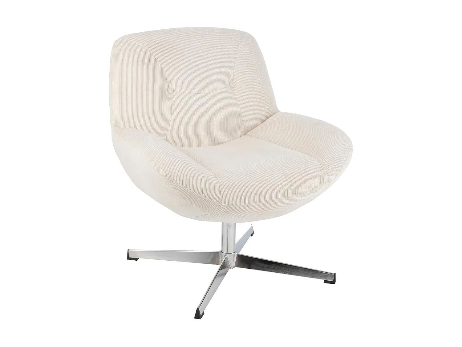 Fauteuil Lounge "Chill" 79cm Crème