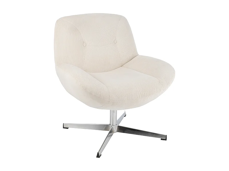 Fauteuil Lounge "Chill" 79cm Crème