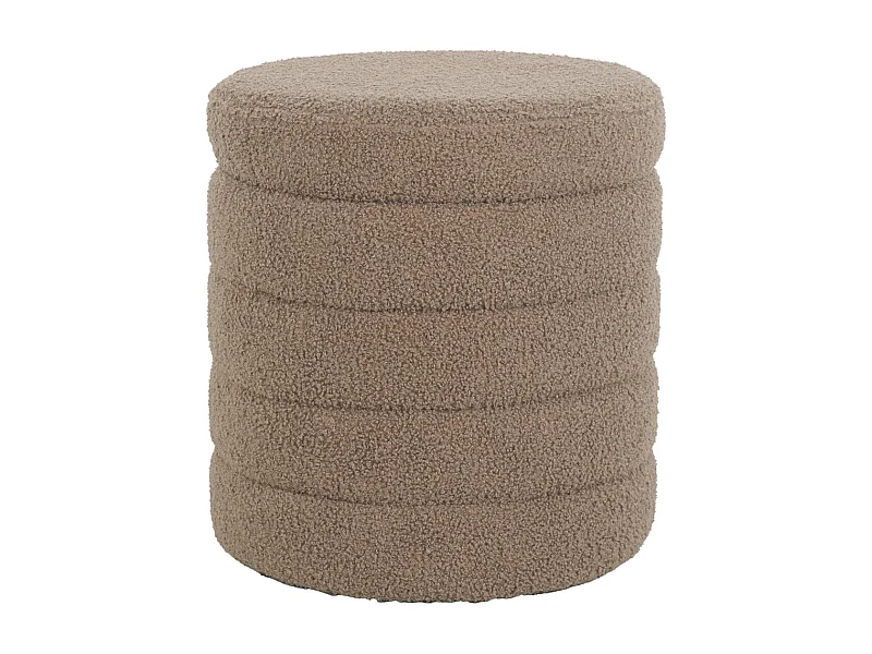 Taburete baúl borreguito pardo