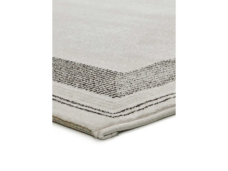 Tapis intérieur - moderne - blanc / noir - 140 x 200 cm - MARCO