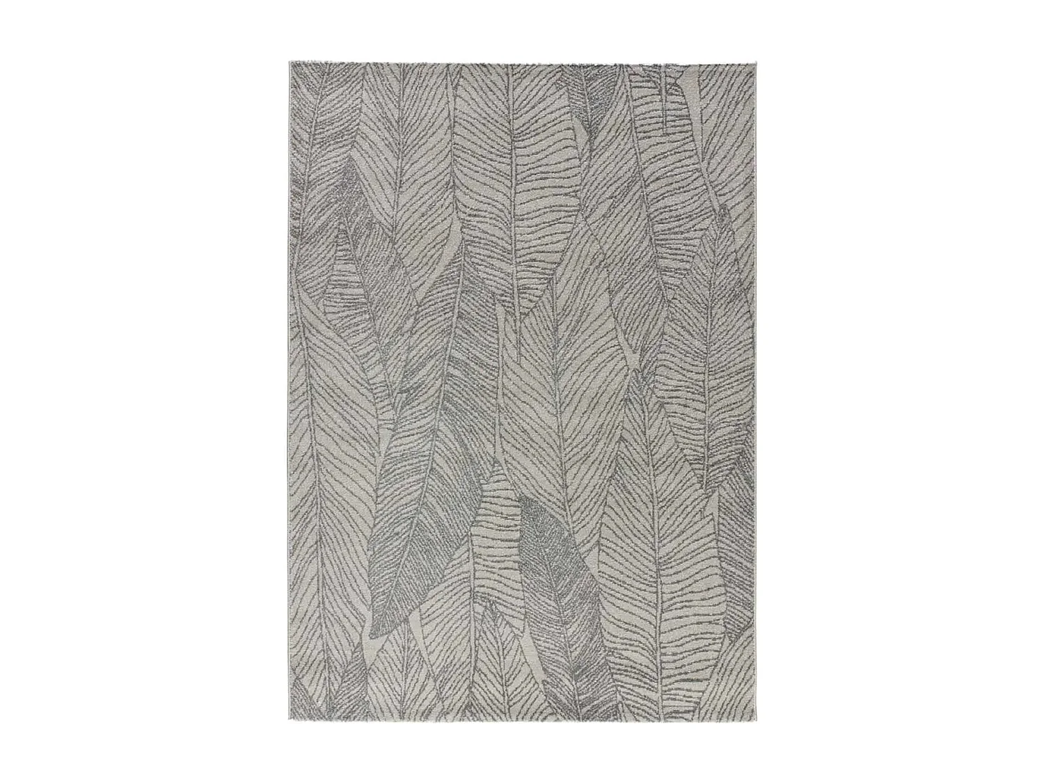Tapis intérieur - floral - gris - 140 x 200 cm - HOJAS SUNSET