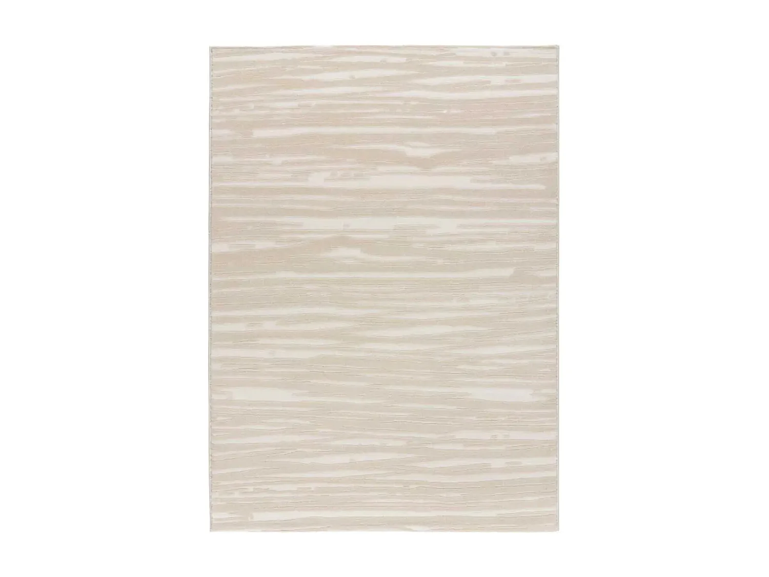 Tapis intérieur - abstrait avec relief - blanc / crème - 140 x 200 cm - SENSATION LIN