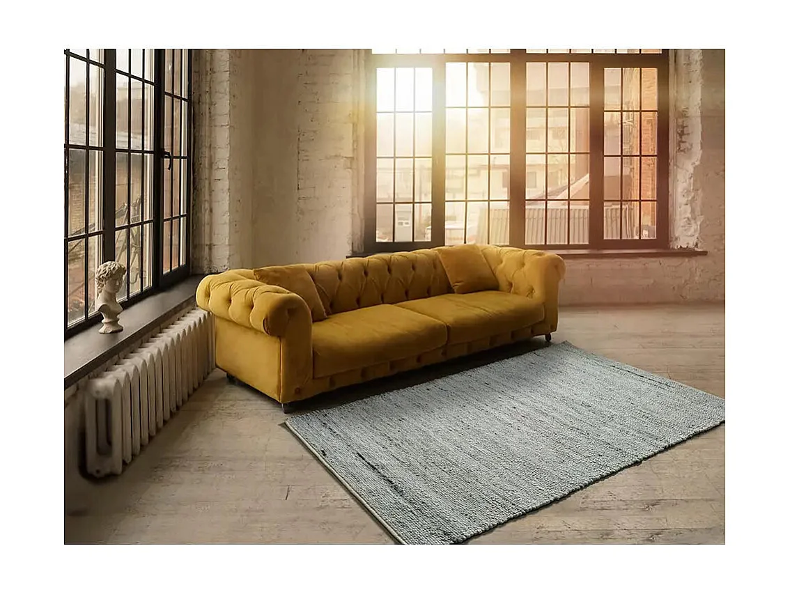 Tapis intérieur - uni - blanc - 80 x 150 cm - MAYA BLANCO