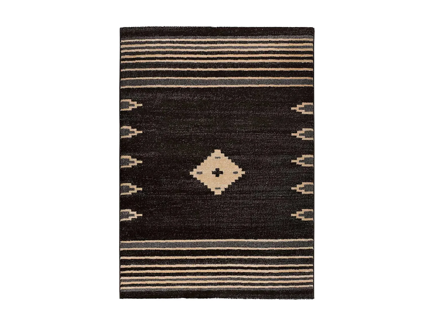 Tapis intérieur - ethnique - anthracite - 140 x 200 cm - NEW YORK
