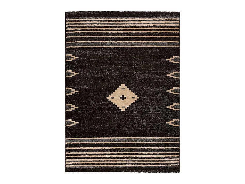 Tapis intérieur - ethnique - anthracite - 140 x 200 cm - NEW YORK