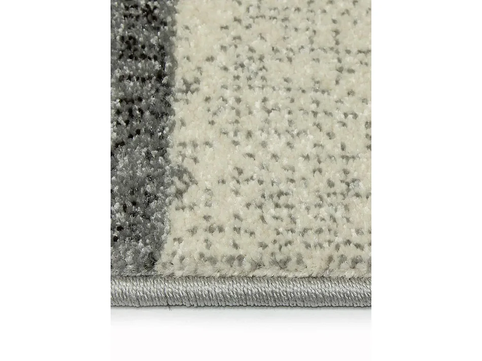 Tapis intérieur - géométrique - gris - 57 x 110 cm - AMBER