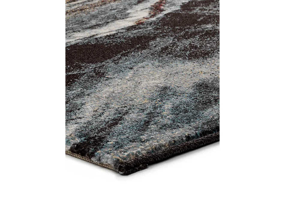 Tapis intérieur - effet marbre - gris - 140 x 200 cm - MARMOL MADERA