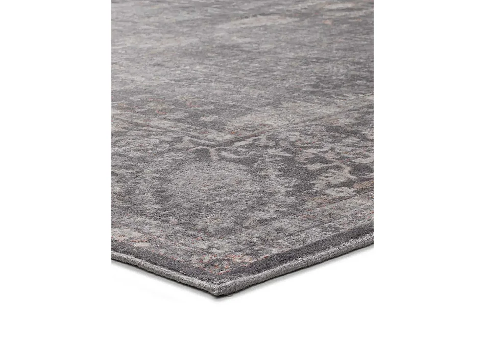 Tapis intérieur - vintage - gris - 120 x 170 cm - LARA NEW