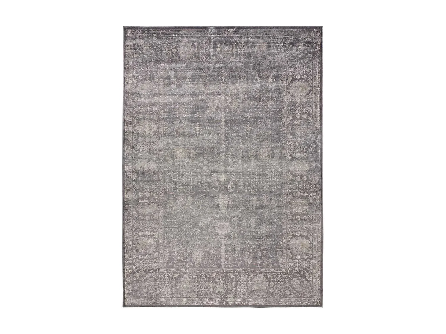 Tapis intérieur - vintage - gris - 120 x 170 cm - LARA NEW